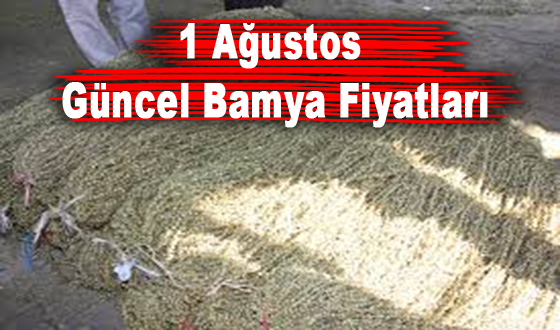 1 Ağustos Güncel Bamya Fiyatları