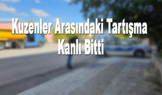 Kuzenler Arasındaki Tartışma Kanlı Bitti