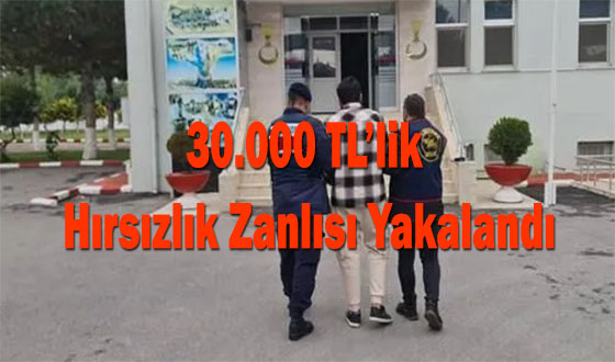 30.000 TL’lik Hırsızlık Zanlısı Yakalandı