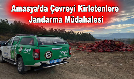 Amasya’da Çevreyi Kirletenlere Jandarma Müdahalesi