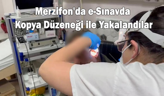 Merzifon'da e-Sınavda Kopya Düzeneği ile Yakalandılar