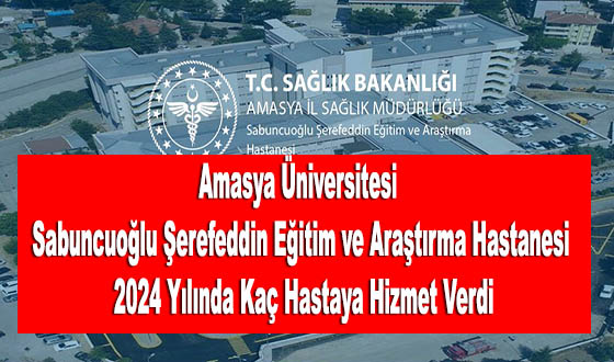 Amasya Üniversitesi Sabuncuoğlu Şerefeddin Eğitim ve Araştırma Hastanesi 2024 Yılında Kaç Hastaya Hizmet Verdi