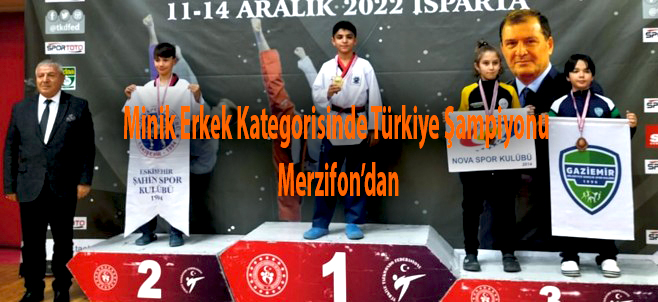 Minik Erkek Kategorisinde Türkiye Şampiyonu Merzifon’dan