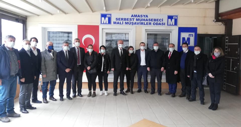 Amasya CHP Heyeti, Muhasebeciler ve Mali Müşavirler Odasını Ziyaret Etti