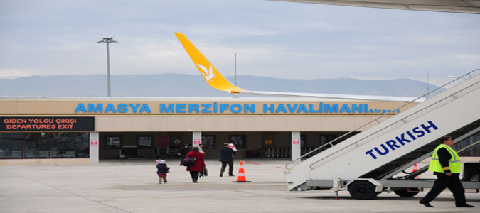 Amasya Merzifon Havalimanında Temmuz Ayında 11.322 Yolcuya Hizmet Verildi