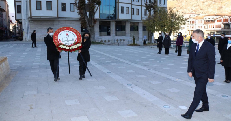 Amasya'da 24 Kasım Öğretmenler Günü Kutlandı