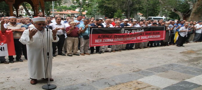 Amasya'da Mursi için Gıyabi Cenaze Namazı Kılındı