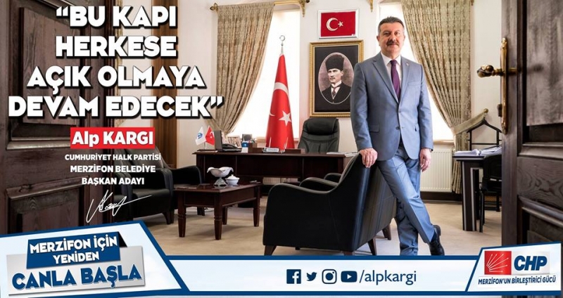 CHP , Merzifon'da Belediye Başkanı adayı Alp KARGI 