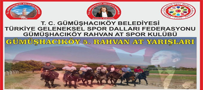 Gümüşhacıköy'de 5. Rahvan At Yarışları Düzenleniyor