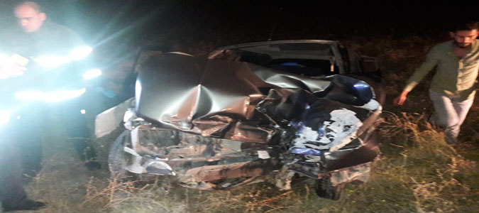 Merzifon'da Trafik Kazası:2 Yaralı