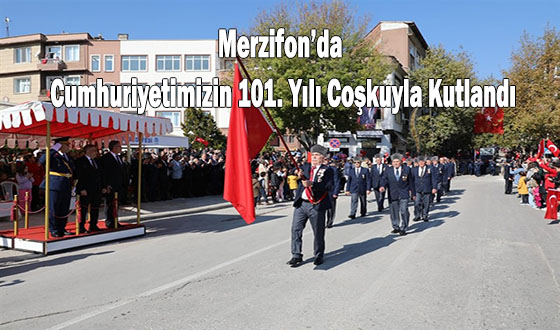 Merzifon’da Cumhuriyetin 101. Yılı Coşkuyla Kutlandı