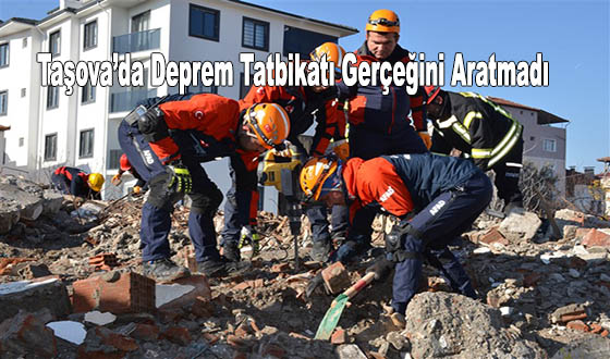 Taşova’da Deprem Tatbikatı Gerçeğini Aratmadı