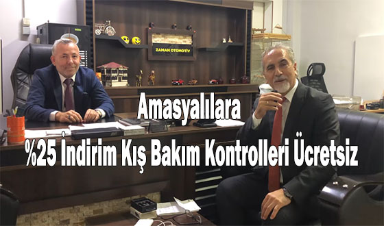 Amasyalılara %25 İndirim Kış Bakım Kontrolleri Ücretsiz @SalihTurgut